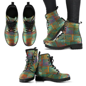 Abstract Ethnic P6 - Leather Boots for Women