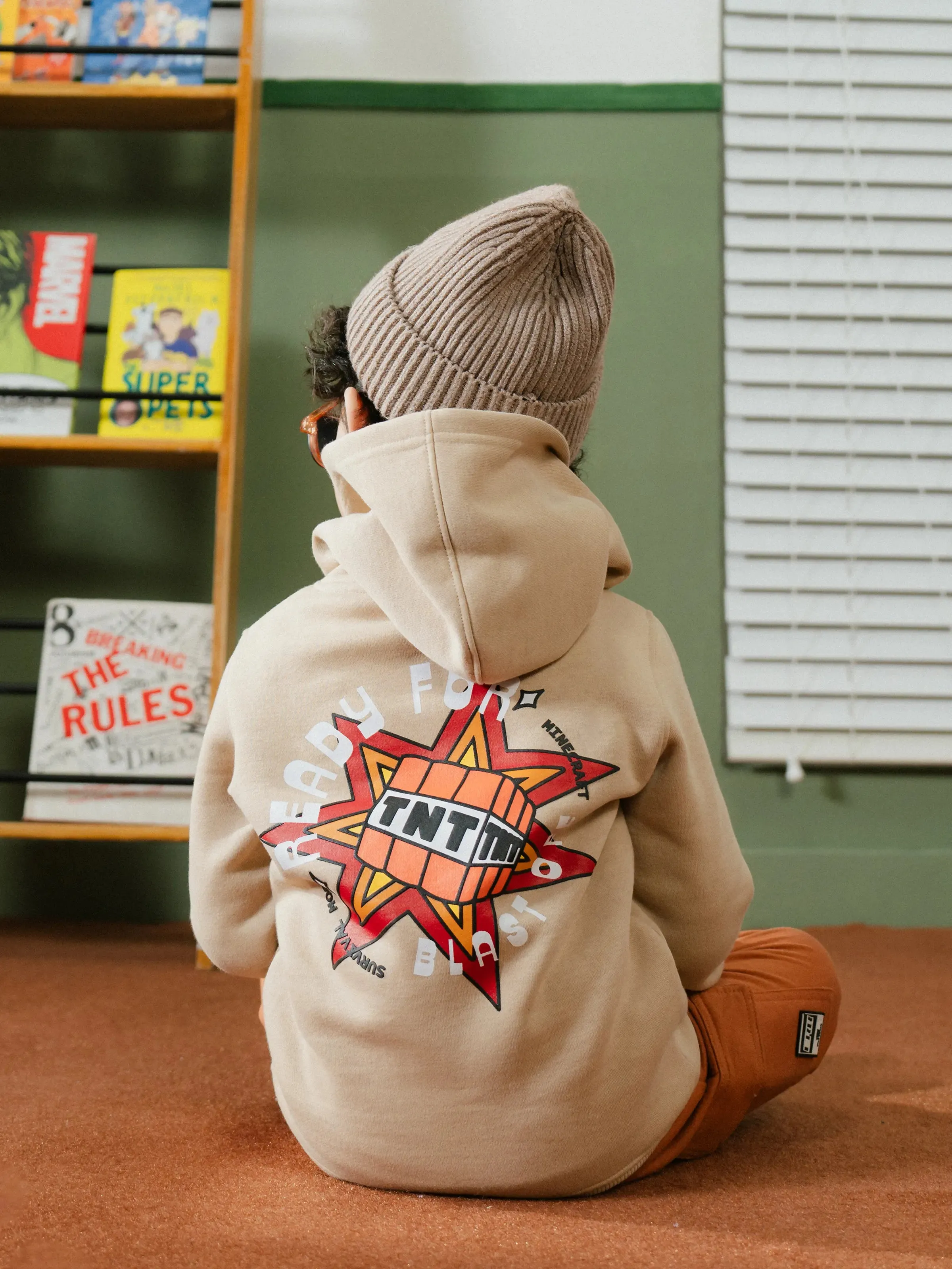 Boy's Beige Hoodie - EBTH24-004