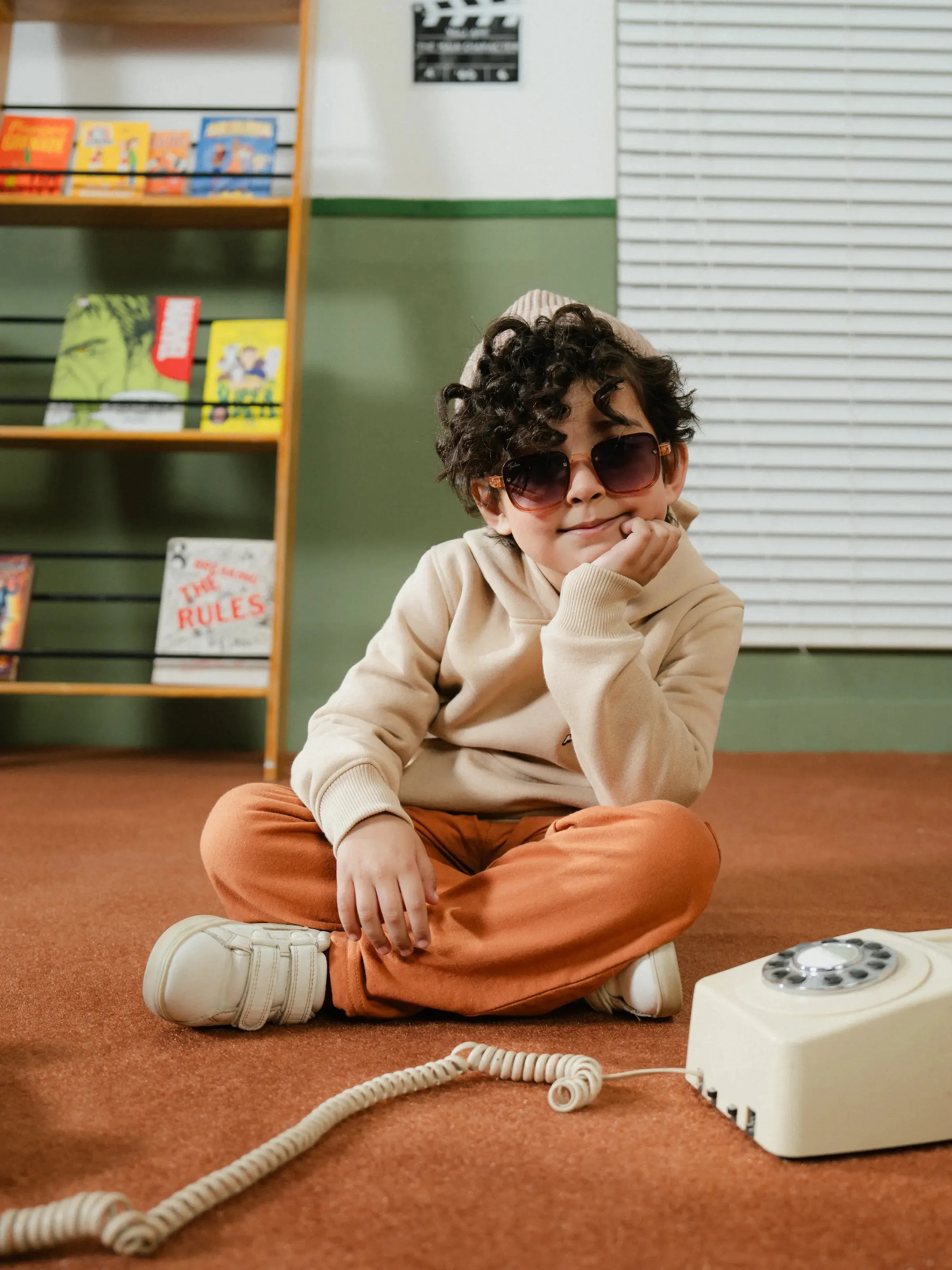Boy's Beige Hoodie - EBTH24-004