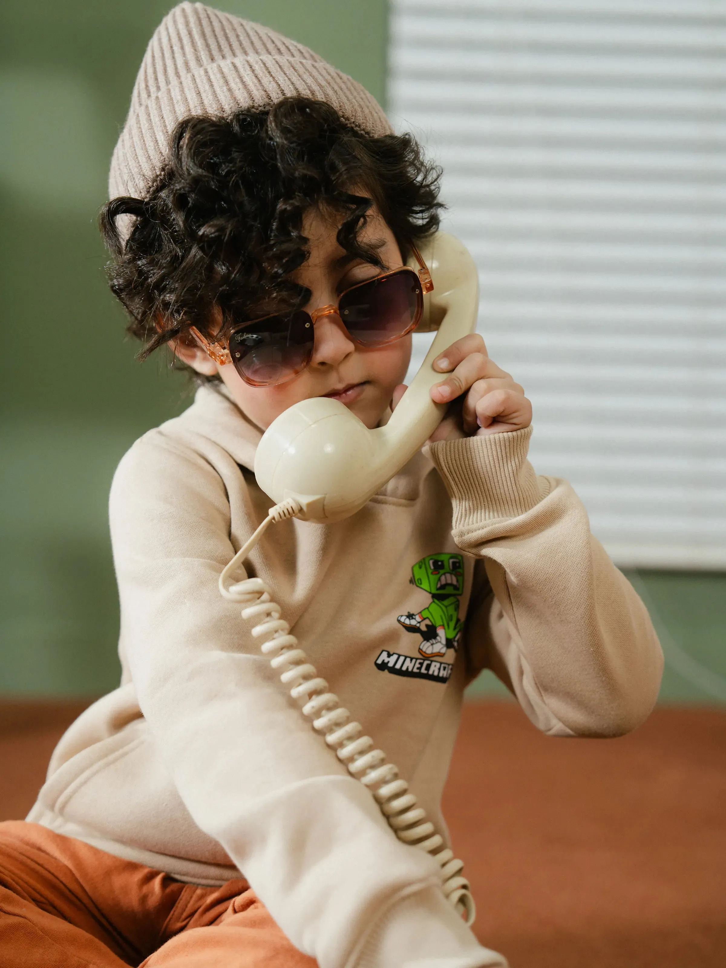 Boy's Beige Hoodie - EBTH24-004