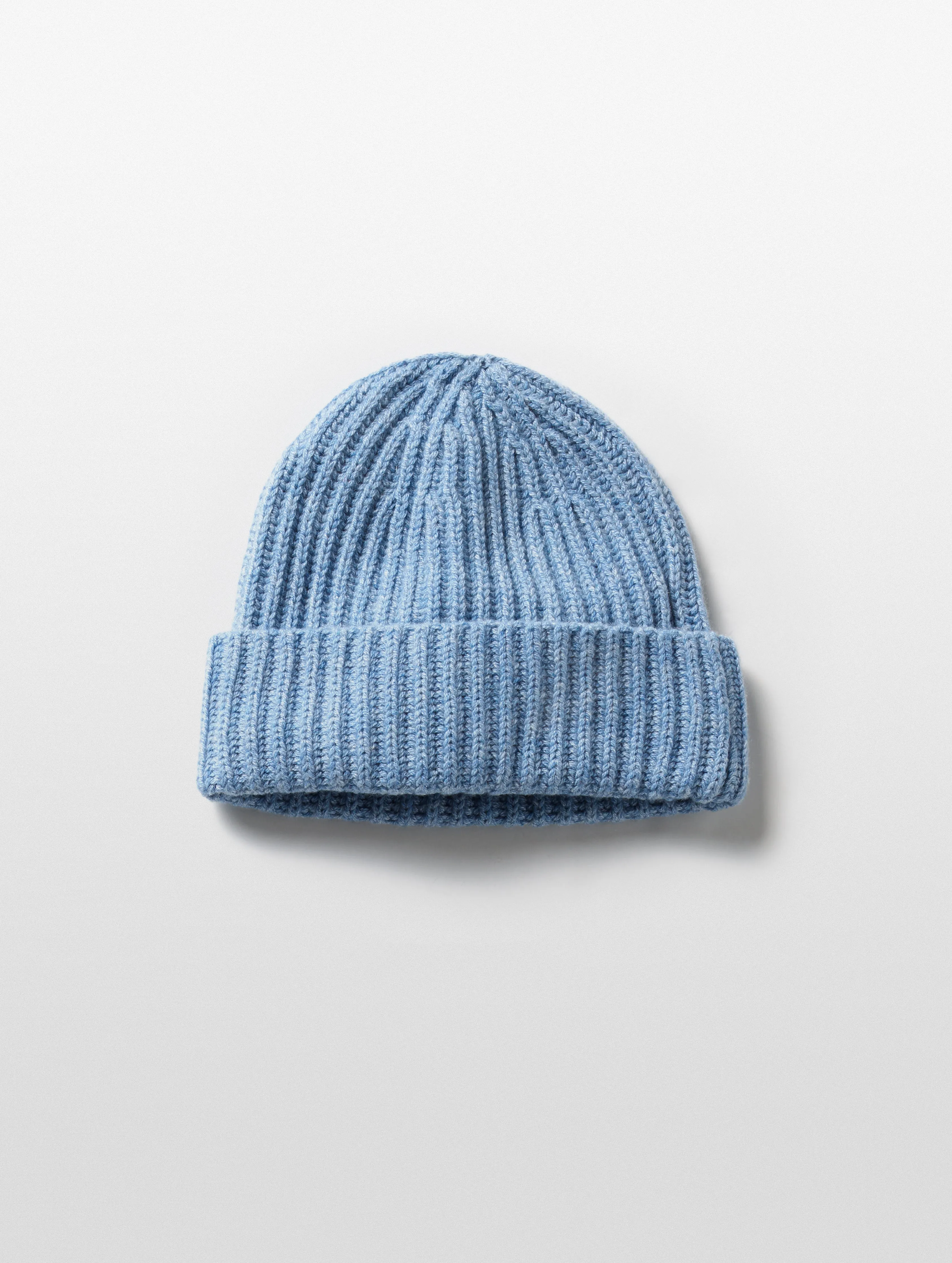 Cashmere Hat - Light Blue Heather
