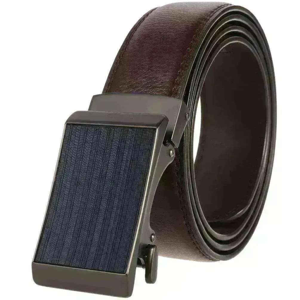 Cowhide Alloy Belt Automatic Buckle Business Casual Belt Men's Pant Belt