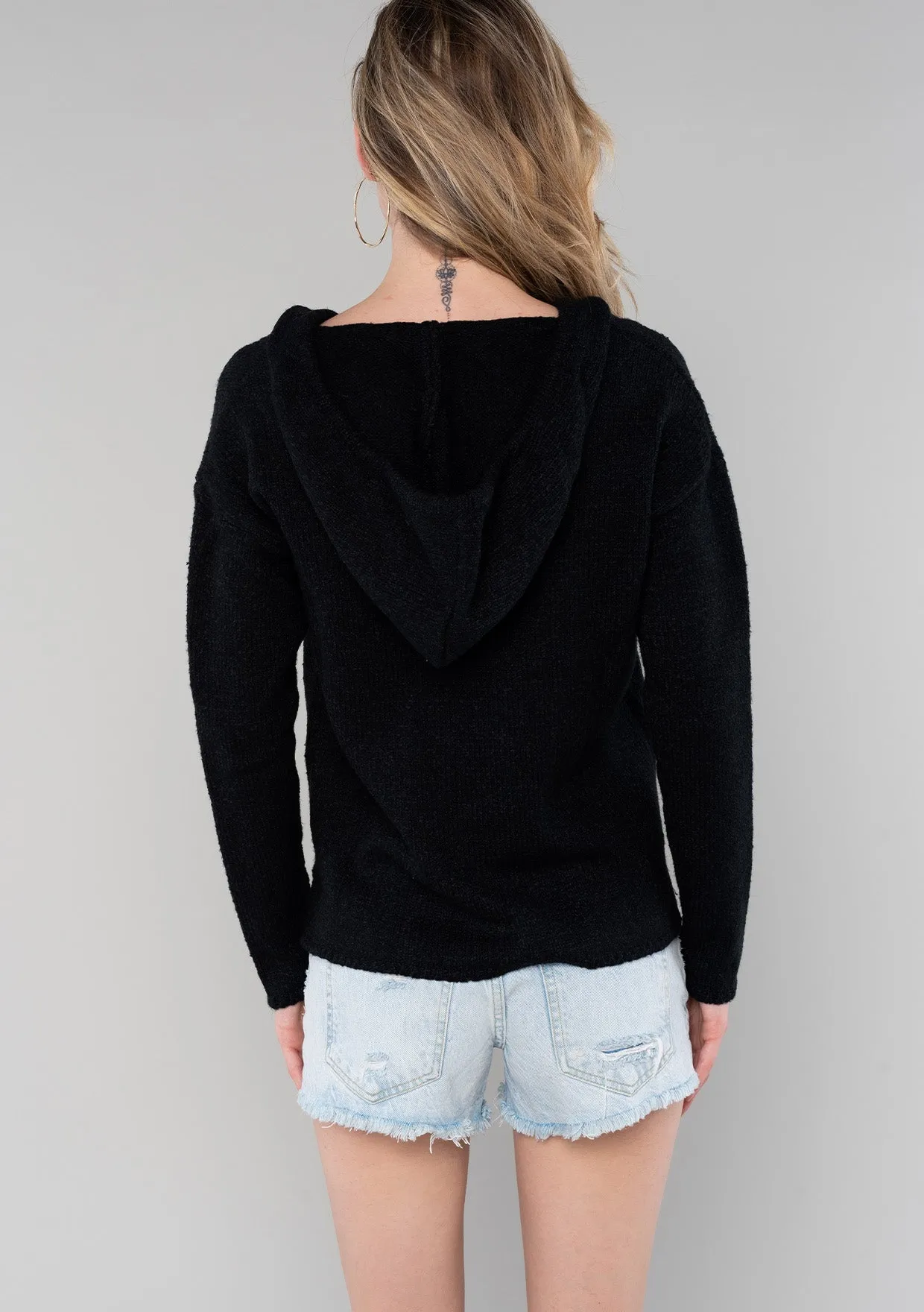 Cropped Casual Long Sleeve Pullover Hoodie