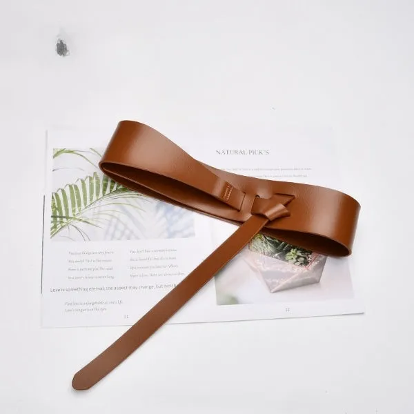 Just Lil Things Elastic Brown Belts JLTHB0216