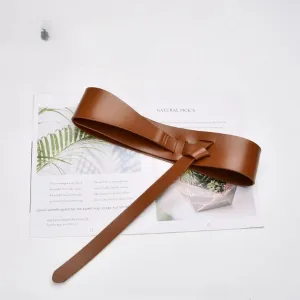 Just Lil Things Elastic Brown Belts JLTHB0216