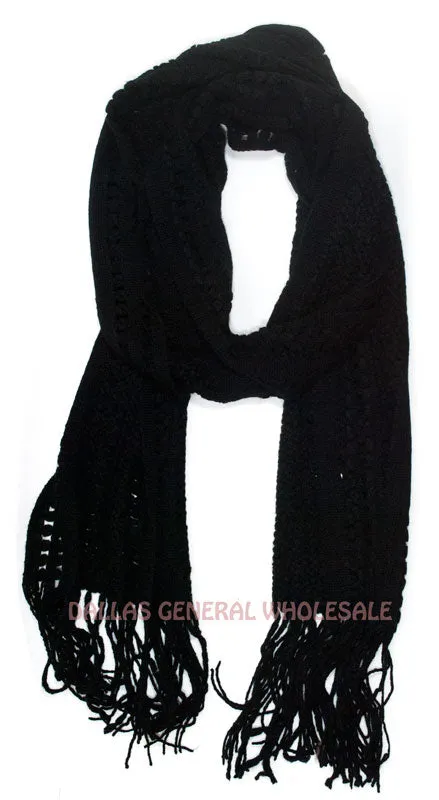 Ladies Winter Warm Knitted Scarf Wholesale