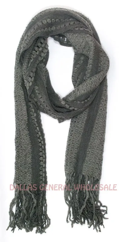 Ladies Winter Warm Knitted Scarf Wholesale