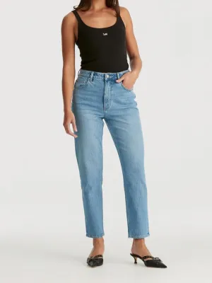Lee High Moms Jean - Blue Flame