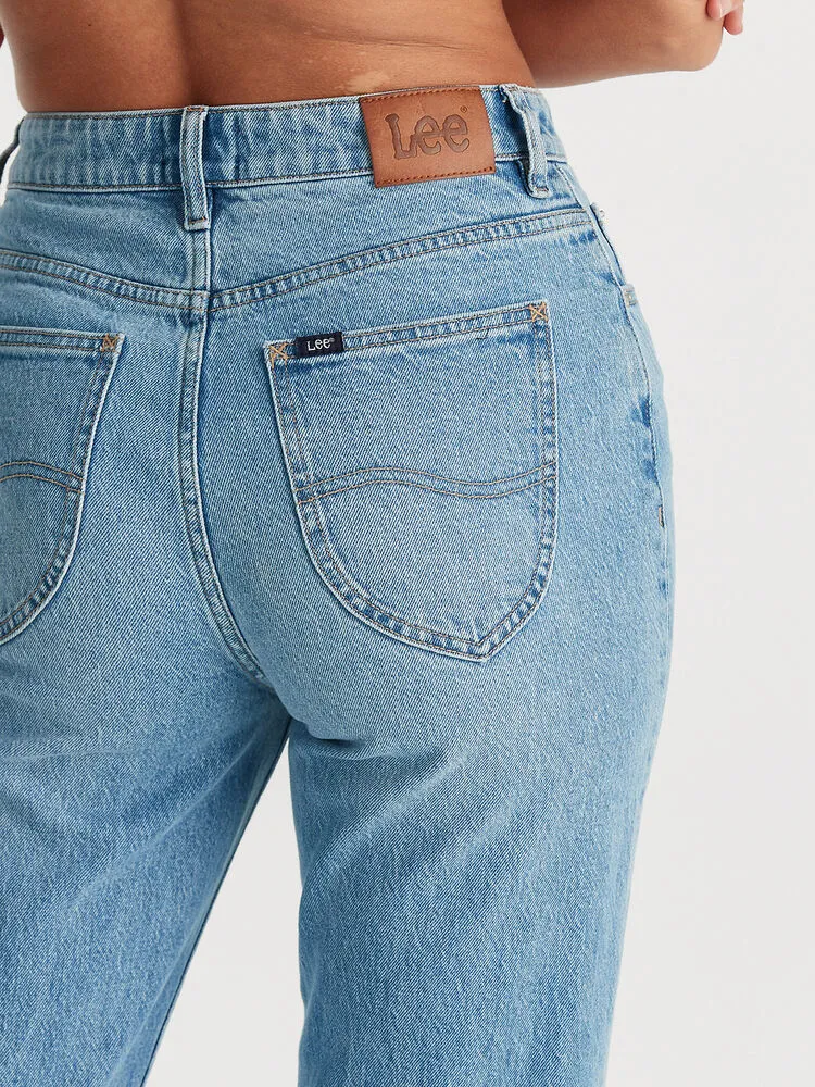 Lee High Moms Jean - Blue Flame