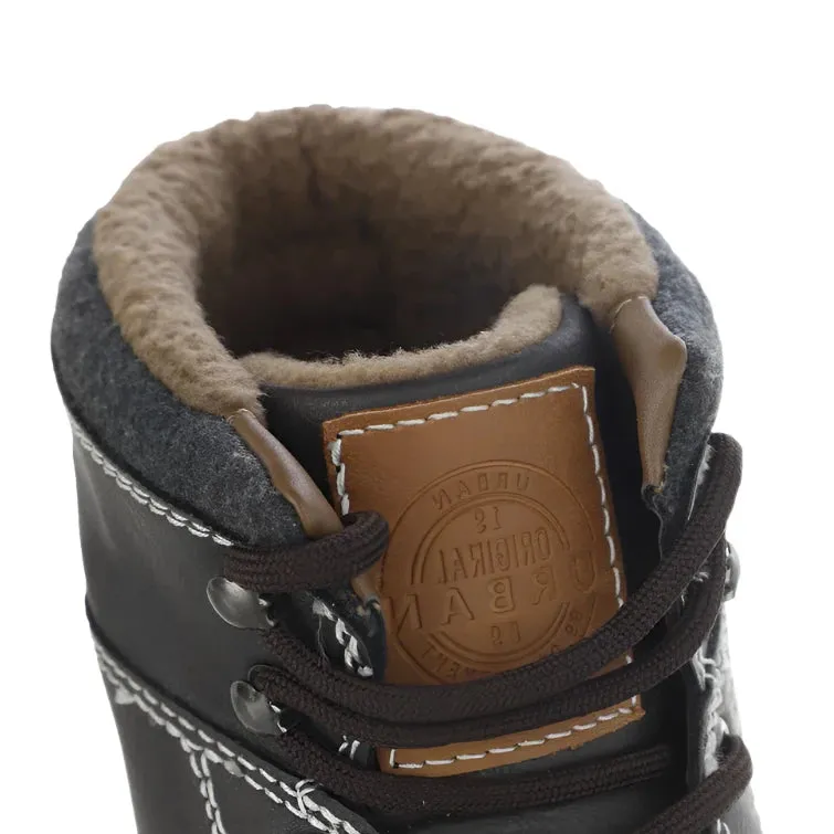 Livergy Men's Leather Boots - Brown (Size UK 8 / EU 42 / US 9)