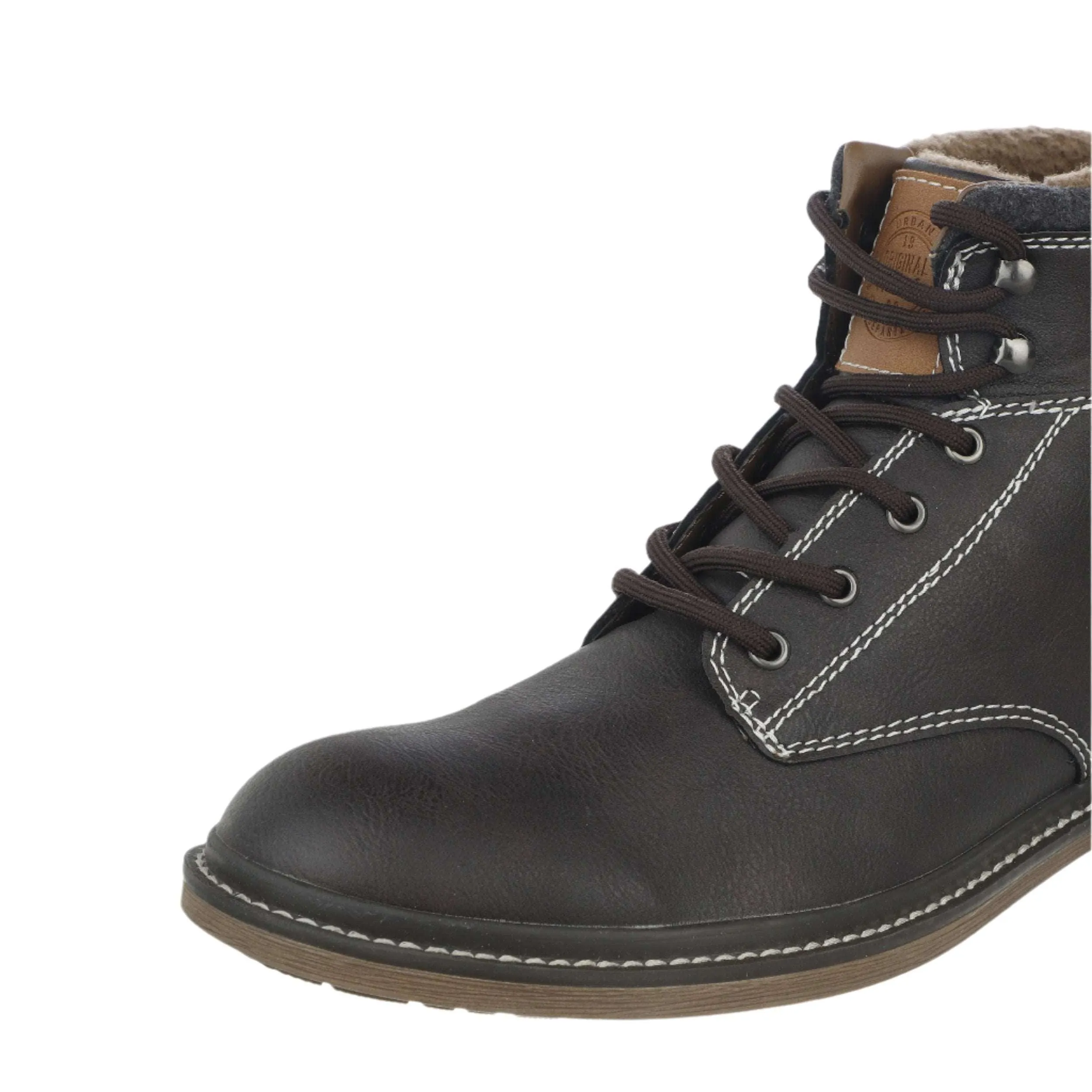 Livergy Men's Leather Boots - Brown (Size UK 8 / EU 42 / US 9)