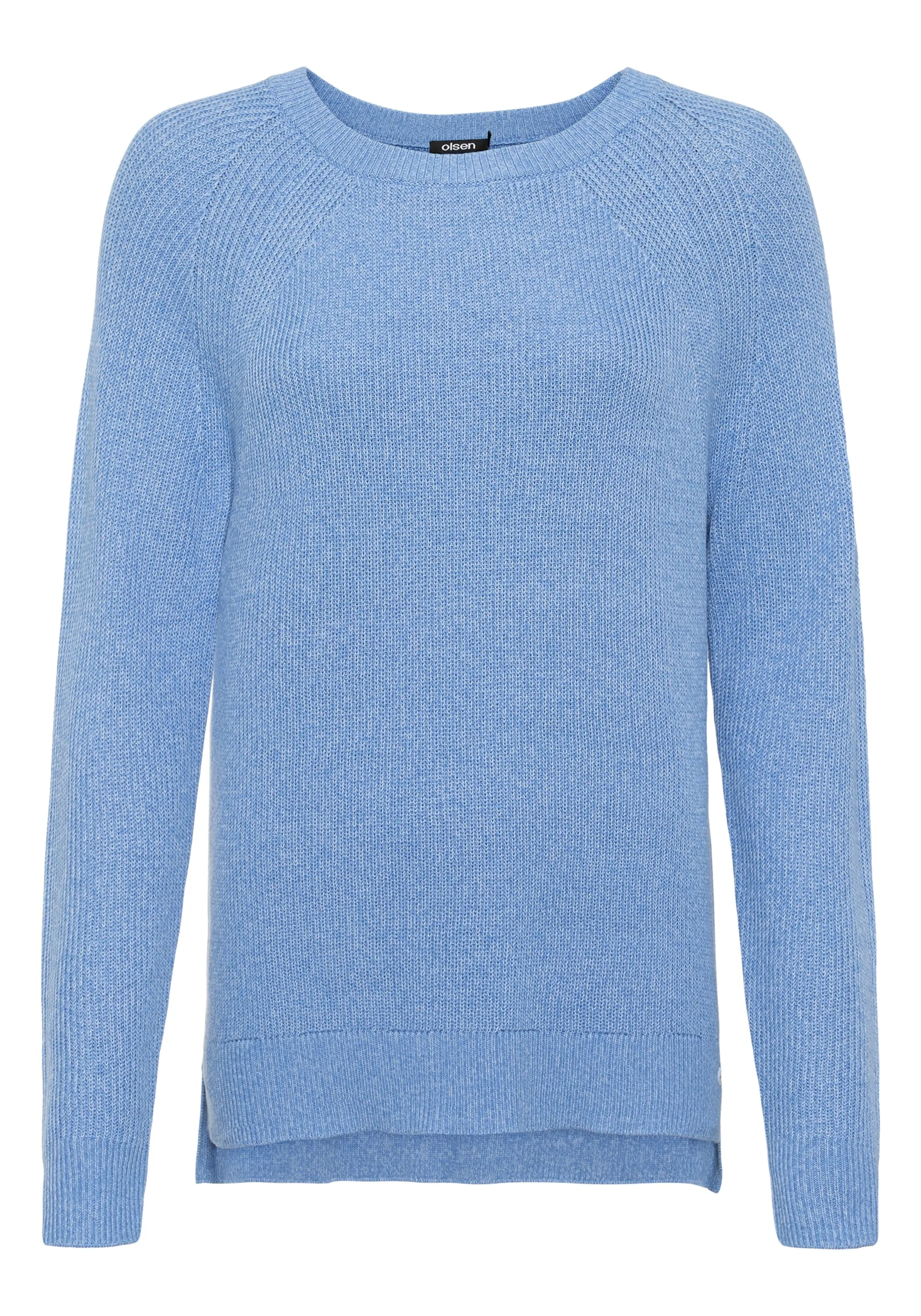 Long Sleeve Boat Neck Rib Knit Sweater