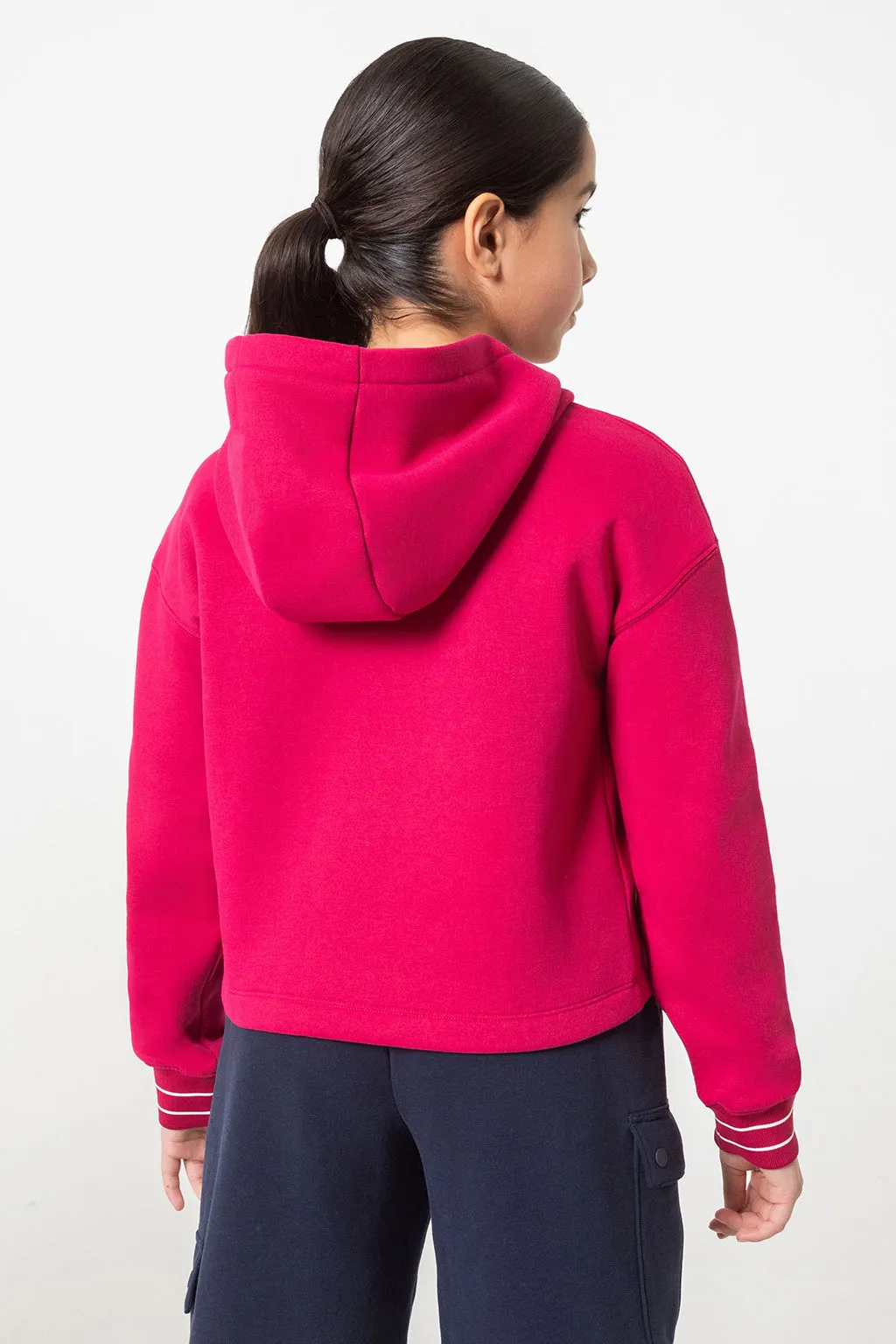 MPG Cozy Girl's Branded Cropped Hoodie