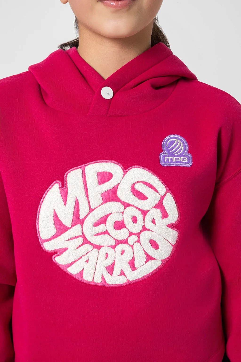 MPG Cozy Girl's Branded Cropped Hoodie
