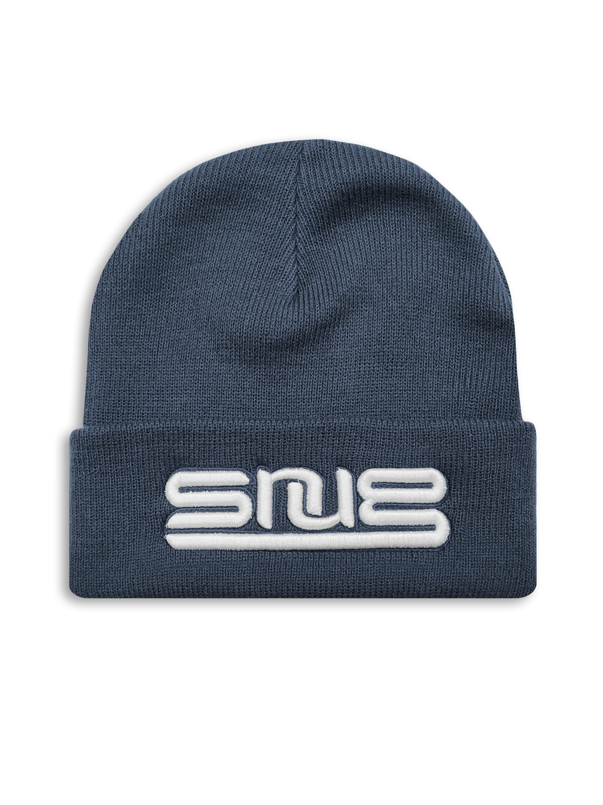 Snug - Embroidered Classic Logo Beanie - Petrol Blue