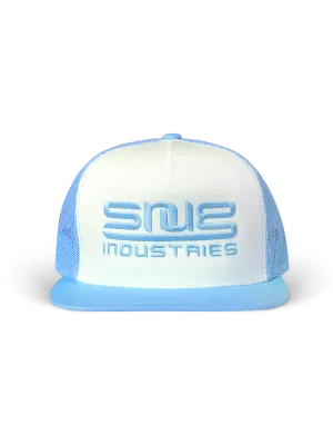 Snug - Industries - Blue Flat Brimmed Trucker Hat