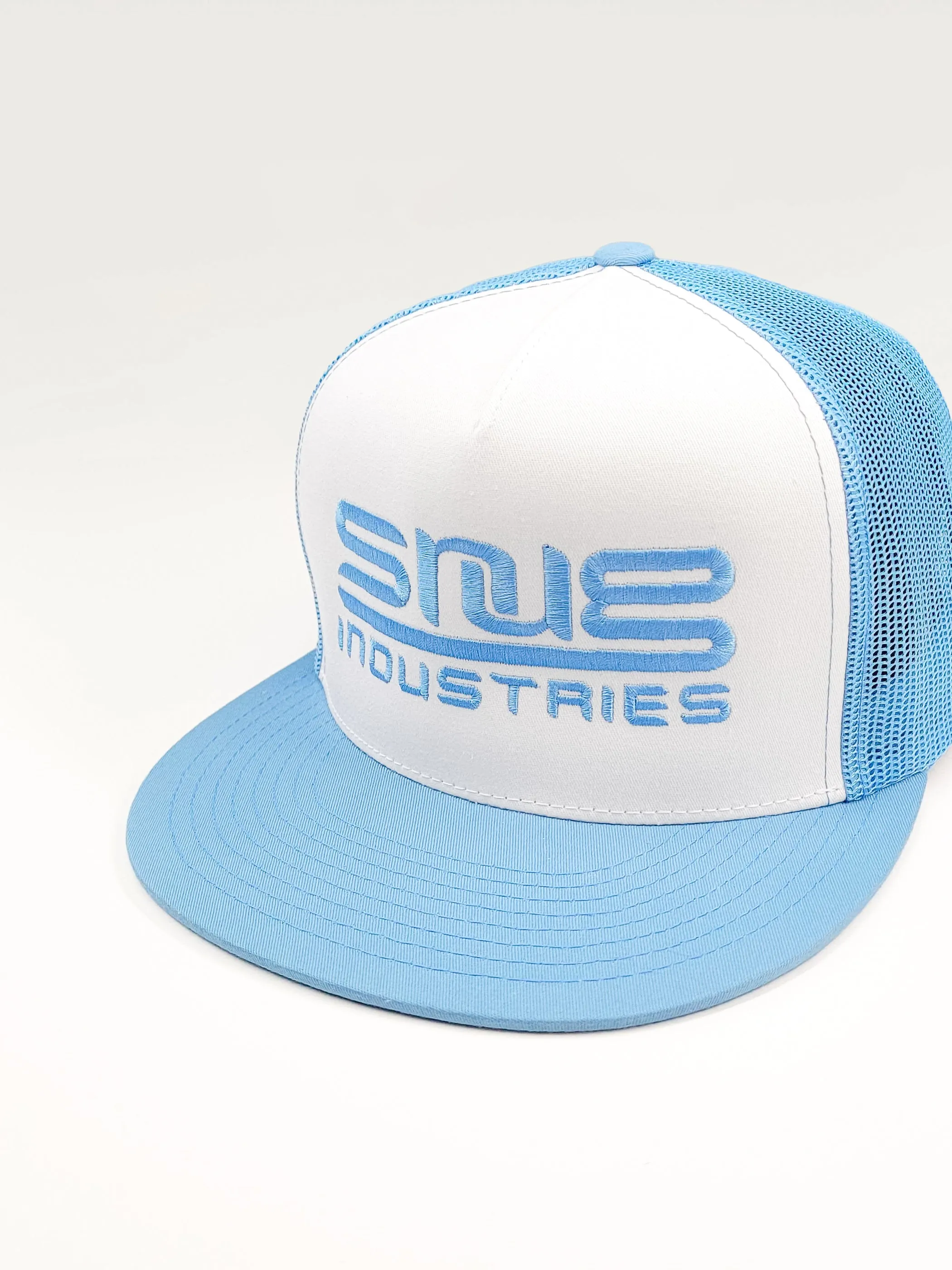 Snug - Industries - Blue Flat Brimmed Trucker Hat