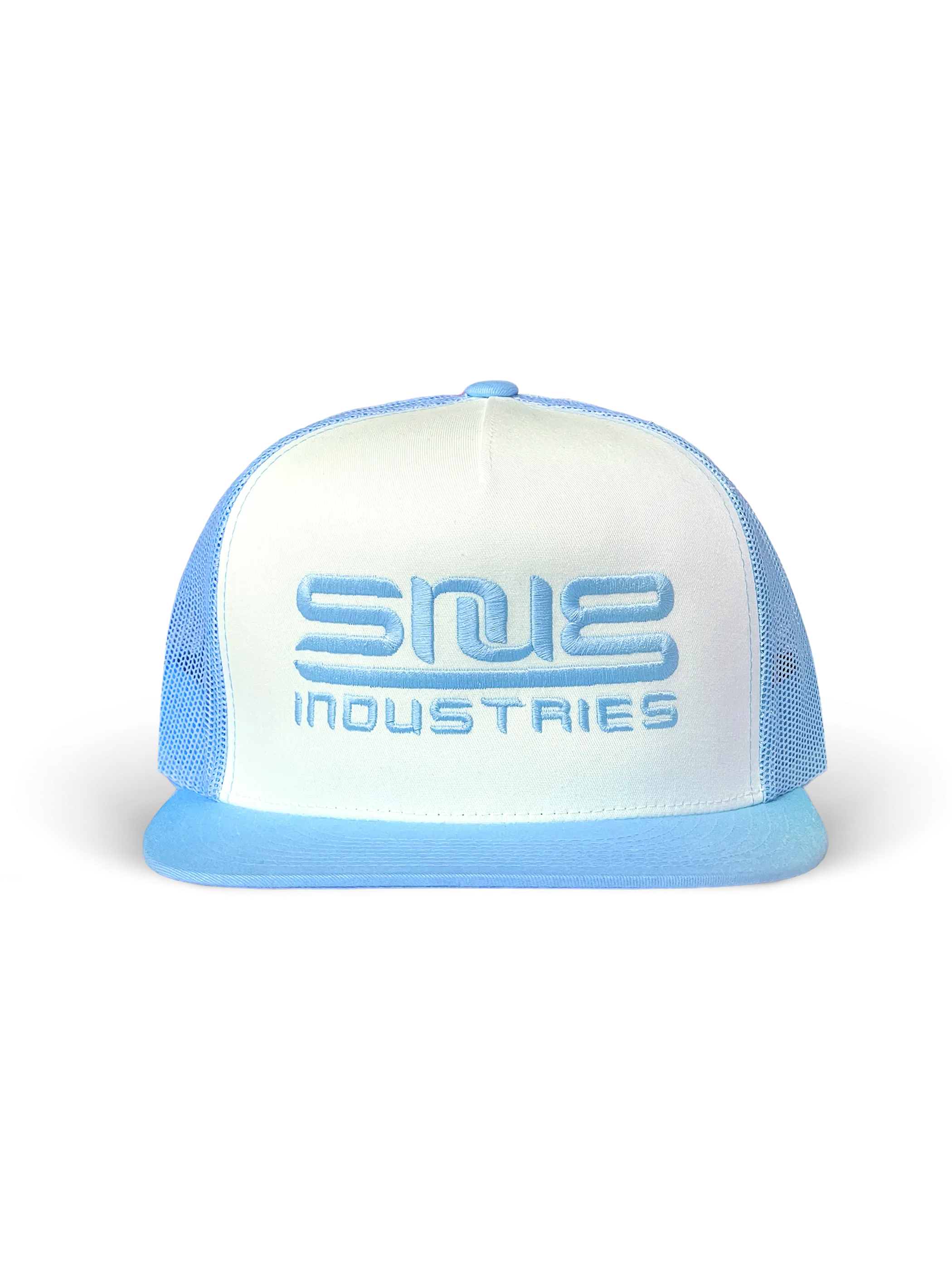 Snug - Industries - Blue Flat Brimmed Trucker Hat