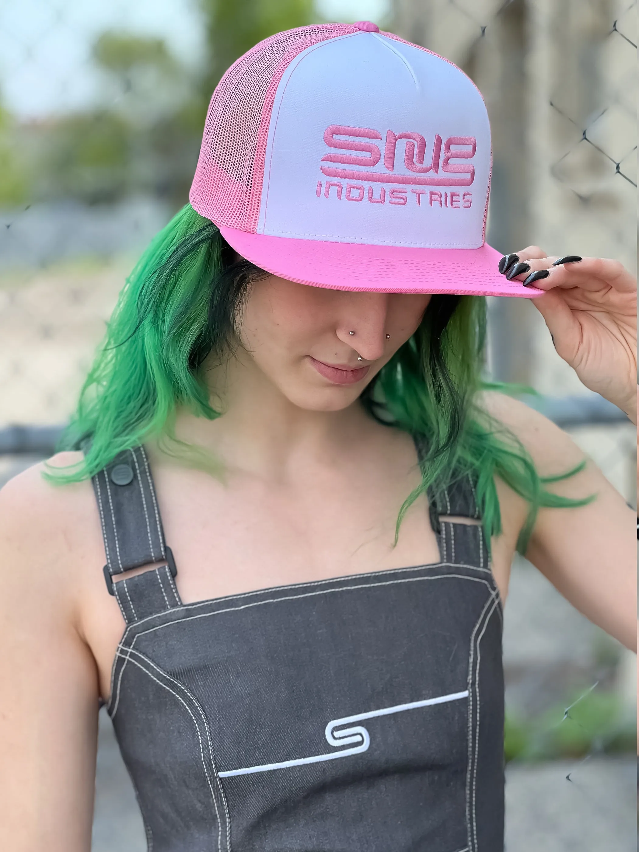 Snug - Industries - Pink Flat Brimmed Trucker Hat