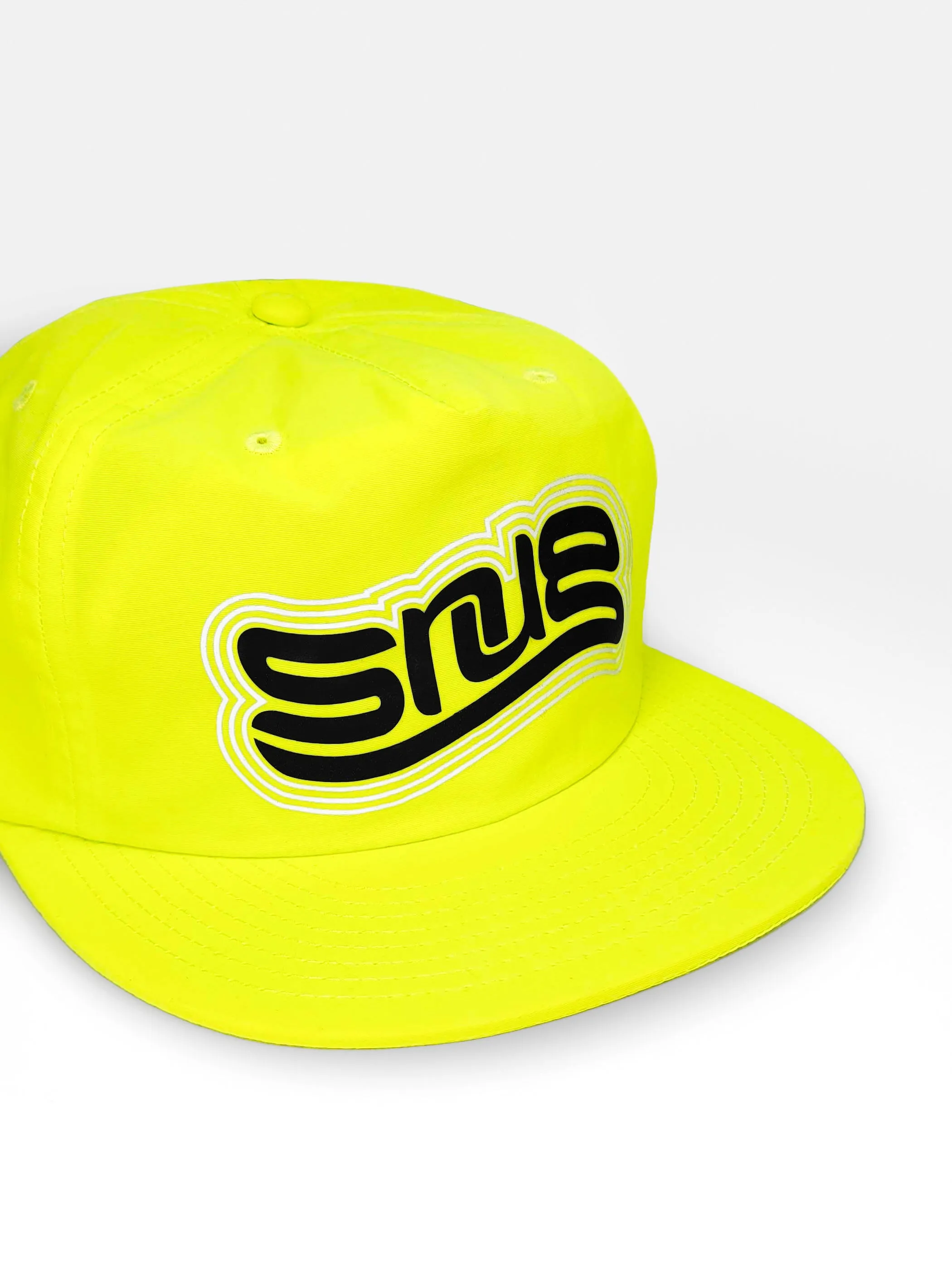 Snug - TBA - Flat Brimmed nylon snapback - Safety Yellow