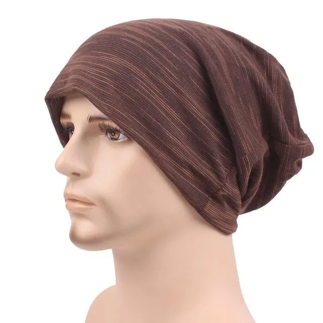 Unisex Hip Hop Skullies Beanies Hat Double Layer Warm Bonnet Caps