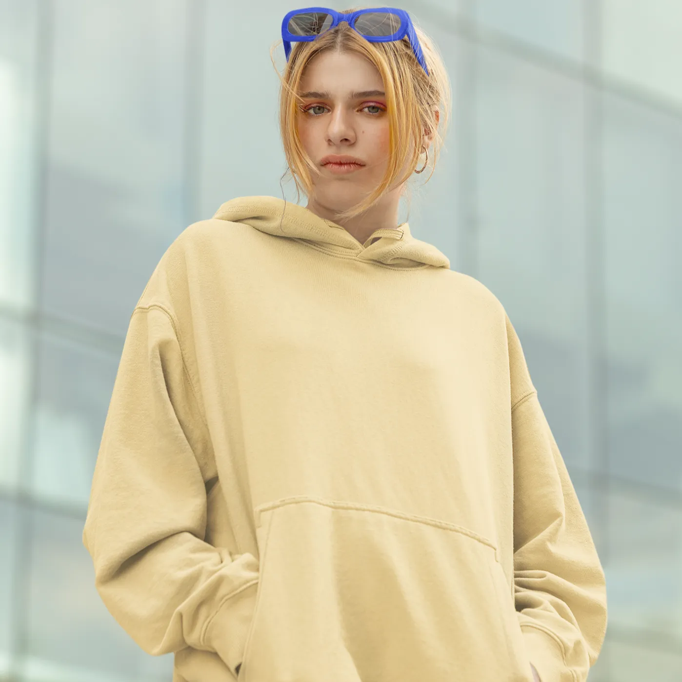 Vintage Yellow Women's Hoodie and Jogger Set